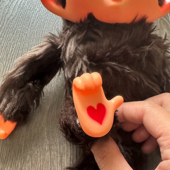 Rare Vintage 70s Monchhichi Sleepy Eyes Toy Plush Japan Preowned Collectible - Picture 4 of 16